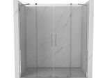 Mexen Velar Duo Porte Doccia Scorrevoli 200 Cm, Trasparente, Cromato - 871-200-000-02-01