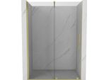 Mexen Velar Porta Doccia Scorrevole 160 Cm, Trasparente, Oro Spazzolato - 871-160-000-01-55