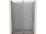Mexen Velar Porta Doccia Scorrevole 140 Cm, Trasparente, Oro Rosa - 871-140-000-01-60
