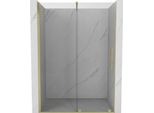 Mexen Velar Porte Doccia Scorrevoli 140 Cm, Trasparenti, Oro Spazzolato - 871-140-000-01-55