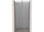 Mexen Velar Porta Doccia Scorrevole 110 Cm, Trasparente, Rame Spazzolato - 871-110-000-01-65
