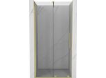 Mexen Velar Porta Doccia Scorrevole 110 Cm, Trasparente, Oro Spazzolato - 871-110-000-01-55