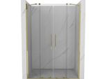 Mexen Velar Duo Porte Doccia Scorrevoli 160 Cm, Trasparente, Dorato - 871-160-000-02-50