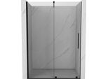 Mexen Velar Porta Doccia Scorrevole 160 Cm, Trasparente, Nero - 871-160-000-01-70