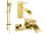 Mexen Libra DQ45 Set Da Bagno, Dorato - 745103DQ45-50