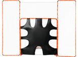 Porta Da Lacrosse Vevor 3-IN-1 Con Backstop E Bersaglio, Rete Da Lacrosse 12' X 9', Attrezzatura Per Rimbalzo Da Cortile Per Lacrosse Con Struttura In Acciaio, Rete Da Allenamento Facile E Veloce, Perfetta Per L'allenamento Di Giovani E Adulti, Arancione