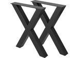 Vevor Gambe Del Tavolo 400 X395 Mm X-Frame, Telaio Del Tavolo 15,7 X 15,5 Pollici In Acciaio Inox Corridori Del Tavolo Nero Facile Montaggio, Gambe Del Tavolo In Metallo Nero Accessori Per Tavolo Da Pranzo Scrivania Tavolino Da Caffè
