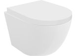 Mexen Lena Wc A Muro Rimless Tornado Con Tavoletta A Chiusura Rallentata Dura, Duroplast, Bianco Lucido - 30220200T