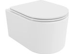 Mexen Sofia Vaso Wc Rimless Tornado Con Sedile A Chiusura Rallentata Slim, Duroplast, Bianco Lucido - 30540300T