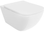 Mexen Timo Wc Sospeso Rimless Tornado Con Sedile Slim A Chiusura Rallentata, Duroplast, Bianco Lucido - 30650200T