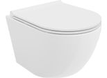 Mexen Lena Vaso Wc Rimless Tornado Con Sedile Slim A Chiusura Rallentata, Duroplast, Bianco Lucido - 30220500T