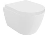Mexen Carmen Wc Sospeso Rimless Tornado Con Sedile A Chiusura Rallentata Duroplast, Bianco Lucido - 30880200T