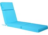 Cuscini Per Sedie A Sdraio Vevor, 1830X533X98 Mm, Cuscini Per Sedie A Sdraio Per Esterni, Idrorepellenti E Resistenti Ai Colori, Cuscini Per Sdraio Con Cinghie, Cuscini Spessi Per Sdraio Per Piscina, Blu Mare