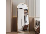 Fortuna Lai Specchio Ad Arco A Figura Intera, 80 X 180 Cm Specchio Ad Arco A Figura Intera, Da Parete, Da Appoggio, Da Terra A Figura Intera Come Specchio Da Toilette Per Il Soggiorno, Oro