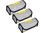 3 Pezzi Di Protezione Della Batteria Lipo, Borsa Sicura, Ignifuga, Antideflagrante, Resistenza Alle Alte Temperature Per Il Laboratorio Domestico