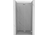 Mexen Lunar-F Porta Doccia Pieghevole Destra 55 Cm, Trasparente, Cromo - 836-055-000-01-00-P