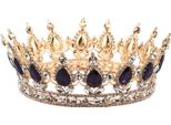 Gioielli Per Capelli Da Sposa Tiara Di Strass Corona Rotonda Gioielli Da Sposa Fatti A Mano
