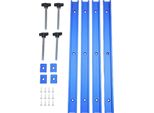 Set Di Guide Per Scanalature A T, Lega Di Alluminio, Guide Da 400 Mm E Cursore M8 Per La Lavorazione Del Legno, Piastra Di Pressatura, Tavolo Da Sega, Blu