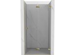 Mexen Lunar-F Porta Doccia Pieghevole Destra 55 Cm, Trasparente, Dorata - 836-055-000-50-00-P