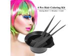 Set Di 4 Strumenti Per La Colorazione Dei Capelli, Spazzola Per Ciotola Colorata, Pettine A Doppia Faccia, Strumenti Per Parrucchieri