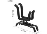 Supporto Universale Pieghevole Per Violino Ukulele Supporto Metallico Regolabile Per Ukulele 4/4 3/4 1/2 1/4 Violini Nero