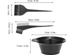 Set Da 3 Pezzi Per La Colorazione Dei Capelli, Ciotola Per La Colorazione, Spazzola, Pettine A Doppia Faccia, Strumenti Per Parrucchieri
