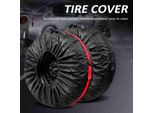 4 Coperture Per Pneumatici, Coperture Di Ricambio Impermeabili, Robuste Protezioni Per Ruote Di Suv, Camper, Rimorchi, Camion, Adatte A Pneumatici Da 19'' A 23''