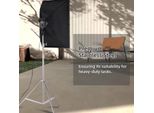 Stativo Metallico Regolabile Da 2 M Con Vite Da 1/4 Di Pollice, Acciaio Inox, 2 Sezioni, Portata 3 Kg Per Studio Fotografico, Luce Video A Led, Softbox Ad Ombrello Ad Anello