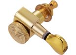 6 Pezzi Di Accordatori Per Chitarra, Manopole, Pioli Di Accordatura Delle Corde, Pioli Di Accordatura Bloccabili Per Chitarre Acustiche Elettriche 3L3R Con Viti Di Montaggio E Ghiere, Oro