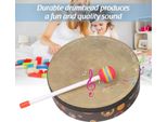 Tamburo A Mano Strumento A Percussione Per Musica Orff Portatile Con Bacchetta 8In