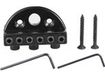 Set Di Dadi Bloccacorde Per Chitarra Elettrica A 6 Corde Senza Testa Con 2 Chiavi, Nero
