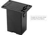 Vano Batteria Da 9 V Con Scomparto Per Pickup Di Basso Per Chitarra Acustica, Nero