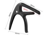Clip Portatile Per Chitarra In Lega Di Zinco, Cambiavoce Professionale Con Plettro Per Chitarra Acustica, Elettrica, Ukulele E Mandolino