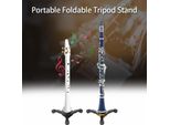 Supporto Pieghevole Per Tromba, Clarinetto, Flauto, Oboe, Soprano, Sassofono, Strumento A Fiato Portatile, Antiscivolo, Leggero, Supporto, Accessorio