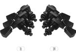 6 Pezzi 3L3R Pioli Di Accordatura Per Corde Di Chitarra, Teste Di Macchina Bloccabili, Teste Di Macchina, Manopole Per Chitarre Acustiche Elettriche, Accessori Di Ricambio Con Viti Di Montaggio E Manicotti, Nero