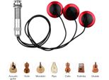 Pickup Autoadesivo Per Chitarra Acustica, Mini Trasduttore Con Attacco Da 1/4 Di Pollice Per Violino, Mandolino, Ukulele