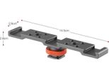 Staffa In Alluminio A Tripla Slitta Fredda Per Il Montaggio Del Microfono Della Fotocamera E Della Luce Led