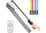 Bacchetta Led Portatile A Luce Tubolare Rgb, IPX8, 30 M, Impermeabile, 3000 K-6000 K, Dimmerabile, 5 Modalità Di Illuminazione, Batteria Ricaricabile Integrata Con Telecomando, Custodia Per Vlog, Live Streaming, Ritratto Di Prodotti, Fotografia Subacquea