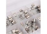 Totale Di 100 Fusibili In Vetro Per Auto Ad Azione Rapida, Assortimento Tubolare, 55 Pezzi 5 X 20 Mm, 45 Pezzi 6 X 30 Mm, Amp 0,2 A, 0,5 A, 1 A, 2 A, 3 A, 5 A, 10 A, 15 A, 20 A, 30 A