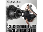 Snoot Ottico Con Attacco Bowens, Conico, Messa A Fuoco, Condensatore, Arte, Effetti Speciali, Fascio Sagomato, Cilindro Di Luce Con 16 Schede Grafiche, 8 Filtri Colorati, Accessori Per La Fotografia