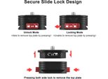 Piastra A Sgancio Rapido Treppiede Qr Fotocamera Montare Configurazione Adattatore In Lega Di Alluminio Con 1/4 Di Pollice Vite Per Dslr Mirrorless Stabilizzatore Gimbal