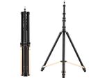 Stativo Treppiede Regolabile Da 252 Cm/99 Pollici Per Luci Video, In Lega Di Alluminio, 4 Sezioni, Capacità Di Carico Di 6 Kg, Con Colonna Centrale Staccabile, Vite Da 1/4 E 3/8 Di Pollice Per Flash Led