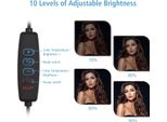 Set Di Illuminazione Da Tavolo Andoer, Luce Video Led Professionale + Treppiede Regolabile, 120 Pezzi Di Perline, Temperatura Bicolore 3200-5600 K, 14 Livelli Di Luminosità Con Filtri Colorati Diffusori Per Live Stream, Registrazioni Vlog, Conferenze, Fotografia Di Prodotto, Make-Up Per Selfie