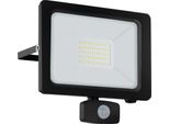 Eglo 900257 Faedo 3 Led Parete/Soffitto Per Esterni 102W Sensore Nero Luce Diurna Bianco IP44
