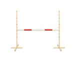 Ostacolo Di Salto Per Cavallo Hobby 160Cm, H-120 Cm, Trave Rossa