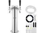Torre Per Birra Vevor Con Due Rubinetti, Torre Per Il Kegging Della Birra In Acciaio Inox, Kit Per Torre Kegerator Con Tubi Preassemblati E Rubinetti A Chiusura Automatica Per Feste, Bar, Pub E Ristoranti, Ecc.