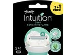 Lamette Wilkinson Intuition 2-In-1 Sensitive Care, Confezione Da 4 Pz