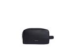 Kulturbeutel CALVIN KLEIN CK MUST WASHBAG/DOPP KIT, Gr. B/H/T: 24cm x 13,5cm x 11cm, schwarz, Lederimitat, Polyester, unifarben, Taschen Kulturbeutel, Unisex Waschbeutel, Kulturtasche, Reise, mit Logo-Schriftzug