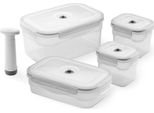 Compactor Aspi Fresh Set Di Contenitori In Plastica Per Alimenti Sottovuoto 3 Pz