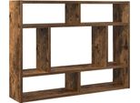 Vidaxl Mensola Da Parete In Rovere Fumé 75X16X55 Cm Materiale A Base Di Legno